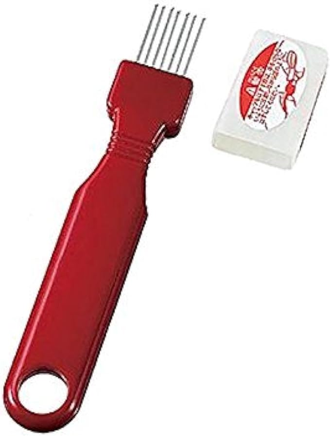 JapanBargain Green Onion Shredder, Japanese Negi Cutter Vegetable Slicer with Stainless Steel Multi-Blade, Herb & Scallion Cutter Tool for Garnish, Ramen, Salad & Kitchen Prep