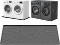 Washing Machine Drain Pan Silicone mat – 54x26.5 Inch Non-Slip Waterproof Washer Drip Tray, Anti-Vibration Soft Mat for Under Dryer or Washer, Floor Leak Protector for Laundry Room