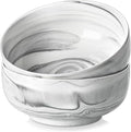 MALACASA Salad Soup Bowls Set of 2, 44 OZ Ceramic Bowls for Kitchen | Marble Grey Bowls for Soup, Cereal, Pasta, Oatmeal, Ramen, Porcelain Bowls Microwave & Dishwasher Safe, Series REGULAR