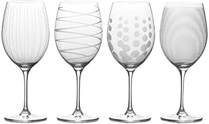 Mikasa Cheers Bordeaux Wine Glass, Set of 4, 24 Ounce, Clear