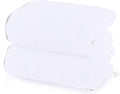 TENSTARS Silk Hemming Bath Towels for Bathroom Clearance - 27 x 55 inches - Light Thin Quick Drying - Soft Microfiber Absorbent Towel for Bath Fitness, Sports, Yoga, Travel, Gym - 2 Pack, White