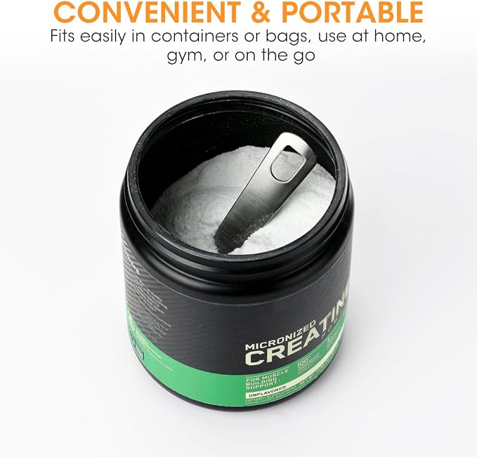 Aieve 5g Creatine Scoop,2 Pack Stainless Steel Measuring Scoops for Creatine Monohydrate Powder, Accurate 5 Gram Portion for Consistent Daily Intake