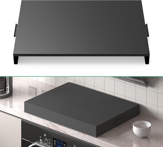Forestchill Stove Top Cover, Heavy Duty Metal Gas Stove Cover Board with Handles, 30"L x 22"W x 3"H Noodle Board for Cooktop, Gas/Electric Stove, Expanding Kitchen Space & Easy to Clean