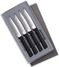 RADA Cutlery Four Serrated Steak Knives Gift Set (G24S), Black | 4-Piece Knife Set , Stainless Steel Blade, Resin Handle