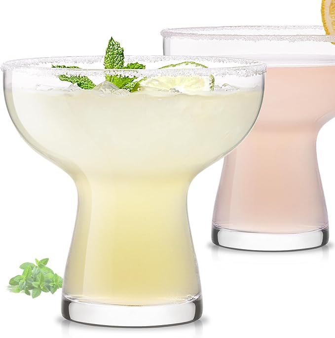 Martini Glasses Set of 2, 14oz Coupe Cocktail Glasses for Margarita | Manhattan, Cosmopolitan, Espresso, Home Bar, Evening Parties, Birthdays, Housewarming Gift