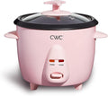 COOK WITH COLOR 6 Cup Rice Cooker 300W - Effortless Cooking and Perfectly, Cooks 3 Cups of Raw Rice for 6 Cups of Cooked Rice, Pink