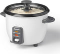 Starfrit Electric Rice Cooker, 6 Cups, Ceramic Nonstick, 300W | Makes up to 6 cups. Cook & keep warm. Ceramic nonstick pot. Steamer basket included. 300W performance.