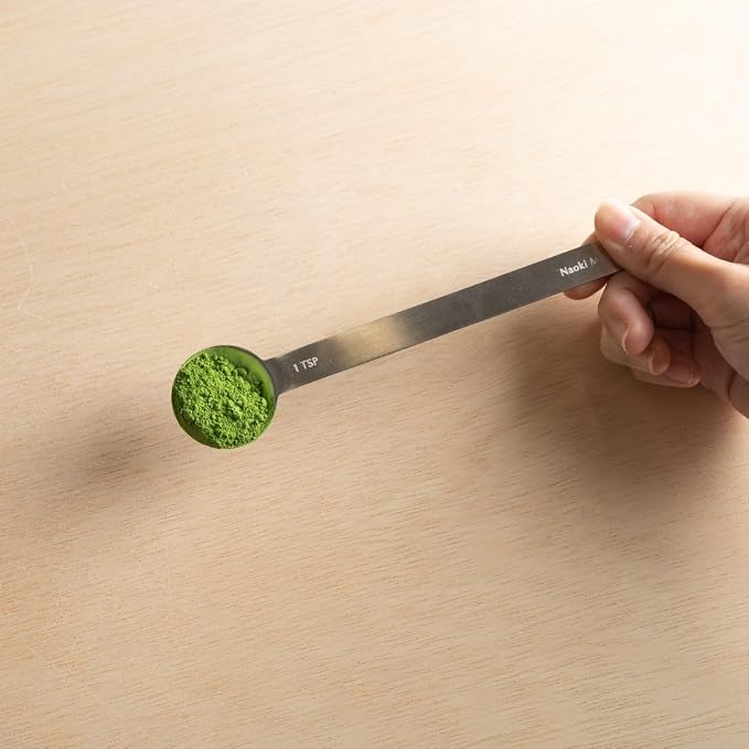 Naoki Matcha Stainless Steel Measuring Spoon/Scoop Set | 2g (1 teaspoon) and 6g (1 table spoon) Serving Of Matcha Powder