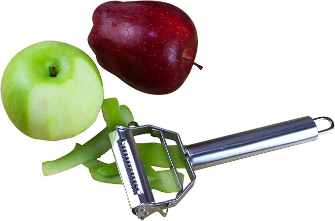 Vegetable Peeler,Potato Peeler,Carrot and Fruit Peeler,Ultra Sharp Dual Julienne Peeler Grater,Stainless Steel Dual Apple Peelers for Kitchen