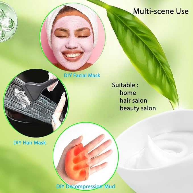 Small Silicone Face Mask Mixing Bowls, White 6 Pack, for Facials | Microwave and freezer safe, non-stick flexible design, 3.3-inch size, rinse cleanup, esthetician prep, clay blends and lotion