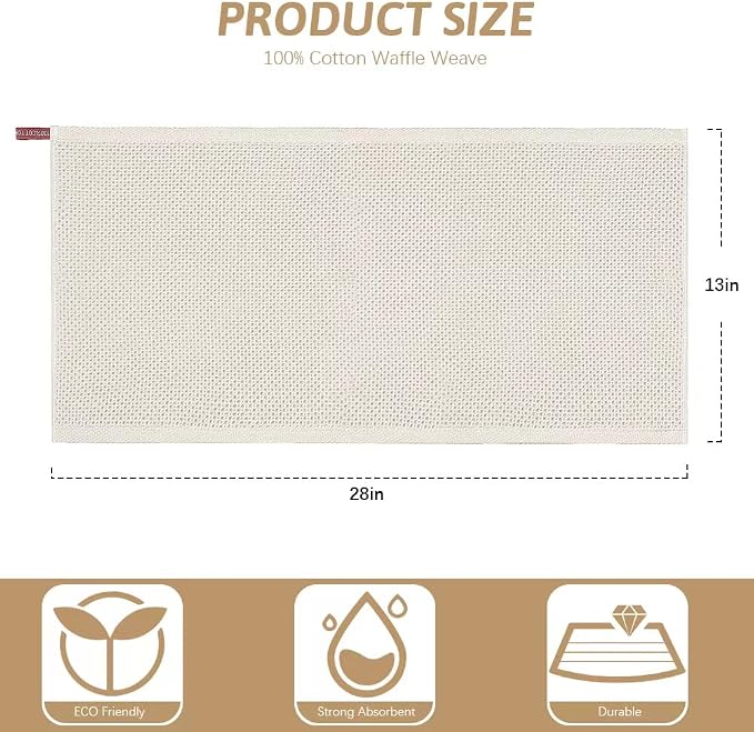 Nialnant 12 Pack Kitchen Dish Towels,100% Cotton | Hand Towels for Kitchen, Soft & Absorbent Dish Cloths for Washing Dishes,Cleaning Rags - 13x28in