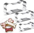 Dog Treats Cookie Cutters,Dog Bone Shape Cookie Cutters set Stainless Steel Biscuit Mold for Dog Cat Homemade Treats