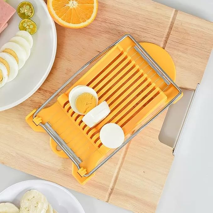 Luncheon Meat Spam Slicer,Egg Cutter,Multi-Purpose Kitchen Tool for,Bananas, Avocados,Vegetables Dishwasher Safe, Rust-Resistant Food Prep Accessories (Only Suits Soft Cheese,No Bony Foods)