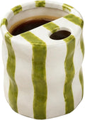 Espresso Cups Ceramic Coffee Mug Series European Striped Dot Coffee Cup And Saucer Mug Cake Plate Afternoon Tea Set Tea Cup And Saucer (Green 3)