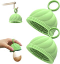 Egg Washer for Fresh Eggs - Upgraded 2.0 Silicone Egg Scrubber | Farm Fresh Egg & Vegetable Scrubber | Dishwasher Safe, Gentle on Shells (Green 2 Pcs)