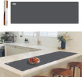 49.2" x 15.7" Large Silicone Mat for Kitchen Counter Protector, Cuttable | Silicon Countertop Protector Mat Heat Resistant Mats for Countertop, Cut to Fit Placemat Ship Roll by Foepoge, Dark Grey