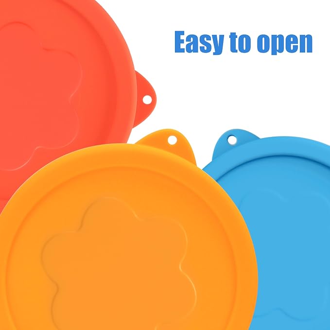LUVCOSY 1 Cup 2 Cup Round Silicone Replacement Lids for Pyrex 7202-PC, 7200-PC Glass Bowls, 8 Pack, Microwave & Dishwasher & Freezer Safe (Container not Included)