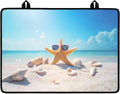 Starfish Sunglasses Pattern Stove Top Covers Seashell Beach Print Waterproof Electric Stove Cover Mat 29.18 x 20.99 inch Glass Cooktop Protector Large Coffee Machine Mat for Flat RV Range