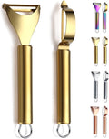 Gold Potato Vegetable And Fruit Peelers For Kitchen, Kyraton Titanium Gold Plating Stainless Steel Peelers,Sharp Blade And Ergonomic Non Slip Easy To Grip Set Of 2
