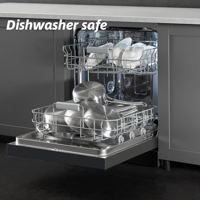 VocVoi Saute Pan,7 Quart Saute pan,Stainless Steel Cookware,skillet,12.5 inch Stainless Steel Saute Pans with Lid,Dishwasher and Oven Safe, Works on All Cooktops