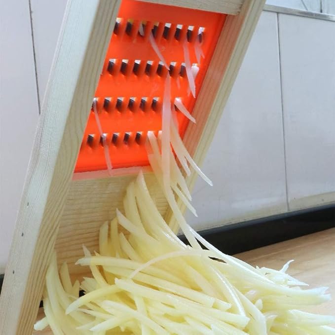 Cucumber Vegetable Slicer Salad Kitchen Wooden Shredder Cutter Grater Slicer