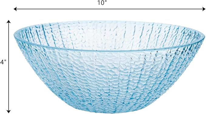 Frcctre Set of 6 Large Plastic Mixing Bowls Set, 93 Oz Round Disposable Plastic Serving Bowls Salad Bowl for Party, Snack, Salad, Chip, Popcorn