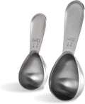 U-Taste 18/8 Stainless Steel Coffee Scoop: 1 & 2 Tbsp Scoop Measure Spoon | Stainless Steel Tablespoon Measuring Spoon, Tablespoon Coffee Spoons, Short Handle Tbsp Scooper for Ground Coffee Bean Powder