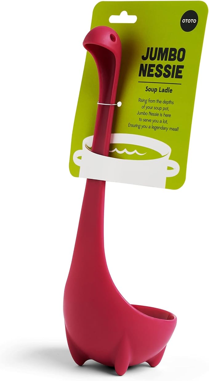 OTOTO The Original Nessie Ladle - Soup Ladle, Funny Gadgets, Loch Ness design, Cooking Gifts for Mom - Cute and Practical Kitchen Utensils - Unique Gifts for Women