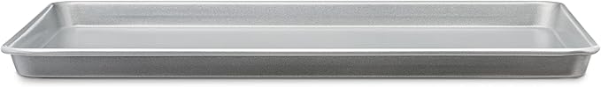 Amazon Basics Ceramic Nonstick Baking Sheets & Cooling Rack Set, Dishwasher Safe, Oven Safe, Half Sheet Size, Gray, 2-Pack