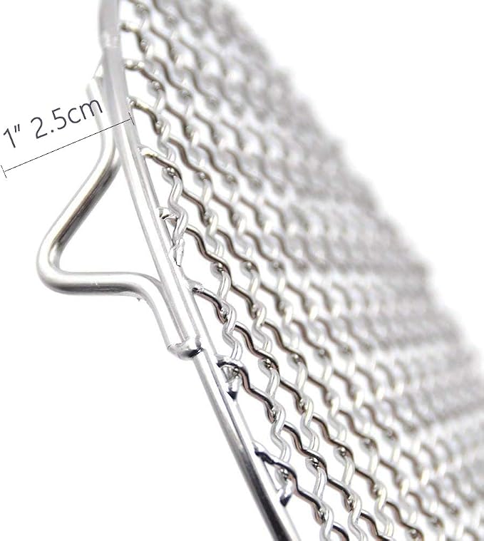 Cooling Rack with Legs Dia 7" Round Stainless Steel Cross Wire Barbecue Carbon Baking Net Grill Pan Grate for Instant Pot/Pressure Cooker/Oven (180mm/7)