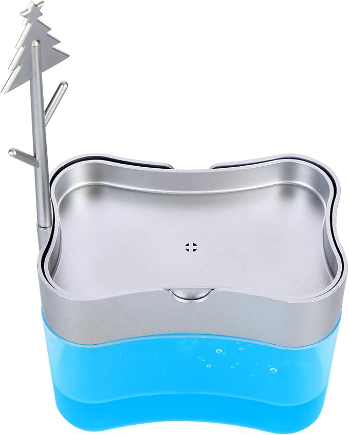 New 2026 Version Soap Dispenser with Added Features - Premium Quality Dish Soap Dispenser - Countertop Kitchen Soap Dispenser, Sink Dish Washing 13 Ounces (Sponge Included)