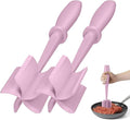 2Pack Meat Chopper Upgrade Hamburger Smasher, Masher for Ground Beef | Heat Resistant, Food-Grade Nylon, for Ground Turkey/Chicken and More, Non Stick Mix Grinder, Dishwasher Safe, Pink