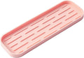 MicoYang Silicone Kitchen Sink Organizer Tray for Multiple Usage,Easy Clean,Eco-Friendly Sponges Holder for Kitchen Bathroom Counter or Sink,Dish Soap Dispenser,Scrubber,Bottle,Cup Pink 12" x 4”