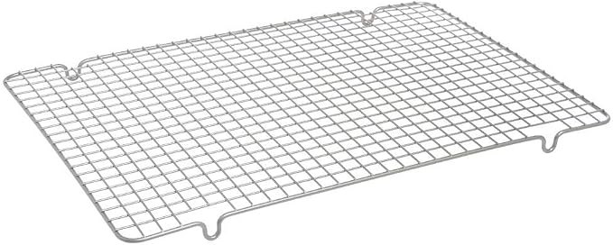 Nordic Ware 43343 Oven Safe Nonstick Baking & Cooling Grid (1/2 Sheet), One Size, Steel | Oven Safe Nonstick Crisping and Cooling Half Sheet Rack