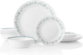 Corelle Vitrelle 18-Piece Service for 6 Dinnerware Set Triple Layer Glass and Chip Resistant, Lightweight Round Plates and Bowls Set, Country Cottage