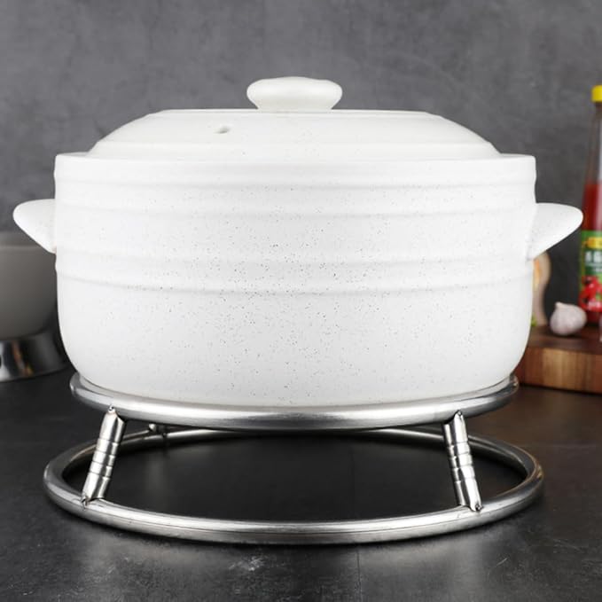 Wok Ring for Electric Stove 11.5 Inch Stainless Steel Wok Rack Support Stand for Gas Hob and Grill Heavy Duty Round Rack Stand for Kitchen Cookware Heat Resistant