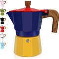 3 Cup Aluminum Espresso Stovetop Moka Pot Express Coffee Maker Percolator Italian Classic Mocha Coffee Machine for Italian and Cuban Cafe Brewing for Home & Camping 150ml 5oz