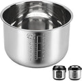 Rice Cooker Replacement Pot Compatible with Aroma ARC-1020SB & ARC-1120SBL | 5L/20-Cup Stainless Steel Rice Cooker Bowl, Dishwasher Safe Inner Pot with Even Heating for Rice,Soup & Meal Prep