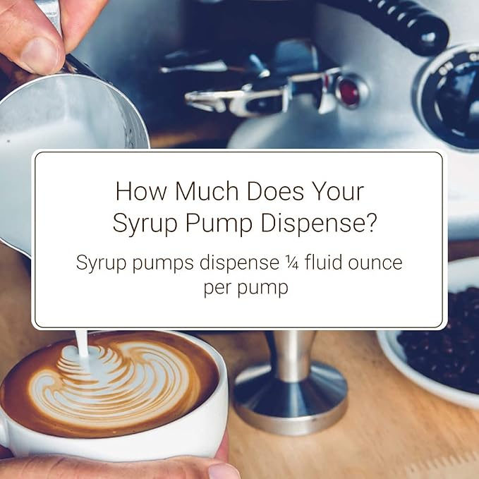 Monin - Syrup Pump, Exclusively for 750ml (25.4 fl oz) Glass Bottles | Mess-Free Dispensing + Tip Cover Included (White)