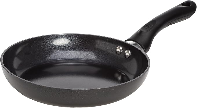 Ecolution Artistry Nonstick Frying Pan, Easy To Clean, Comfortable Handle, Even Heating, Dishwasher Safe Pots and Pans, 8-Inch, Black