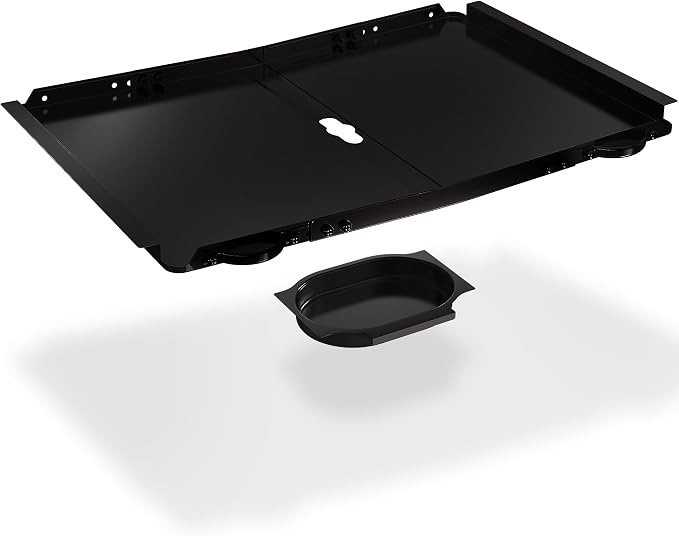 Replacement Grease Tray with Catch Pan for Dyna Glo Grill Replacement Parts, 24-30" Universal Drip Pan for 4 5 Burner Gas Grill Nexgrill Replacement Parts, Grill Tray for Kenmore BHG Expert (Black)