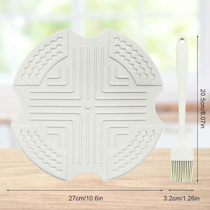 Air Fryer Trivets for Ninja Crispi,Protection for Countertop-Off White | food-grade silicone materials, slip-resistant, heatproof, easy to clean,dishwasher safe, Ninja Crispi Airfryer Accessories
