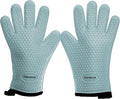 KITCHEN PERFECTION XL Silicone Smoker BBQ Gloves -Heat Resistant Oven Mitts | Waterproof, 5-Finger Design For A Better Grip, for Pitmasters, Meat Smoking, Grilling, Cooking, Frying Turkey | Grill Gift