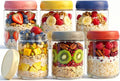 16oz 6-Pack Overnight Oats Containers with Lids,Glass Airtight Food Storage Containers Mason Jars, Glass Yogurt Jars with lids for Sugar Pudding Sugar Salad (16oz-6 pack)