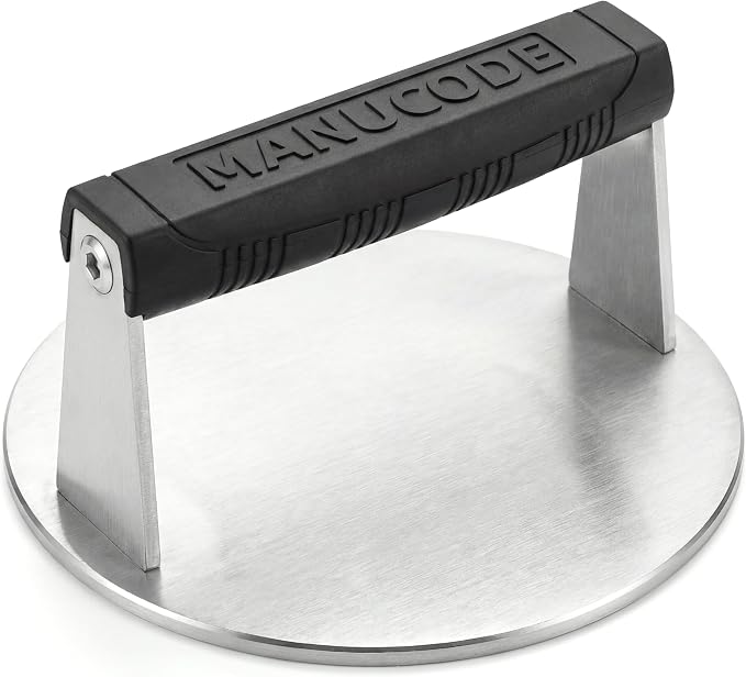 Smash Burger Press, Dishwasher Safe, 7 in Round, 2.7 lb