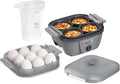 Hamilton Beach 6-in-1 Electric Egg Cooker for Hard Boiled Eggs, Sous Vide Style Egg Bite Maker and Poacher, 5.25” Non-Stick Skillet for Omelets, Scrambling & Frying, Grey (25510) | Sous Vide Style Egg Bite Maker | Egg Poacher | 5.25” Non-Stick Skillet ...