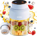Portable Juice Cup Blender for Smoothies Shakes Fruit Crush Baby Food Maker with Screen 47oz 1350ML USB Cordless Powerful Blades Blending Portable Smoothie Blender for Small Ice Kitchen Outdoor