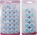 26PCS/Set Cookie Stamp Impress Cookie Cutters Alphabet Letter Cake Biscuit Mold Letter Shape DIY Cookie Biscuit Alphabet Cake Tool Embosser Cutter (Upper Case Shape with Number)