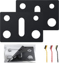 GCFG3060BF/GCFG3060BD 2pcs Stove Protector for Frigidaire Gallery Gas Range | Reusable Burner Splatter Stove Liner with 1 Spare Liner, Easy Clean, Fire Resistant Trimmable, Bonus 3 Cleaning Brushes