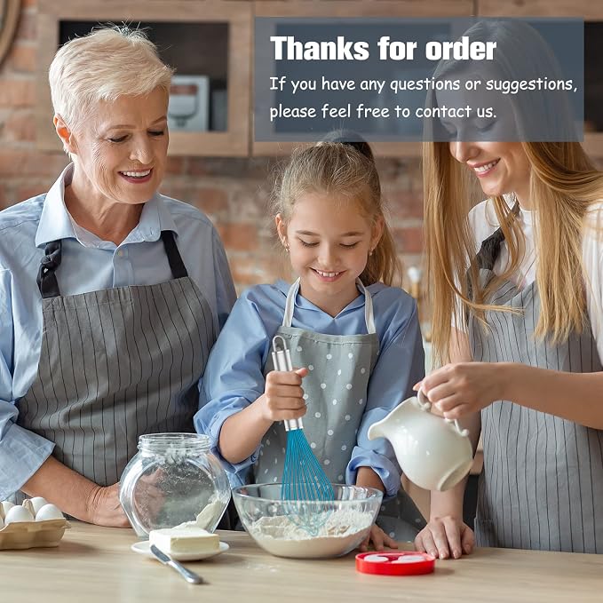 OYV Whisk,Sturdy Stainless Steel Wires Coated in Professional Silicone,3 Pack Whisks for Cooking,Mini Whisk,Colored Balloon Egg Beater for Blending,Whisking,Beating,Stirring,Cooking,Baking (Multi) | BPA-Free Silicone, Heat Resistant Up to 480°F, Stainl...